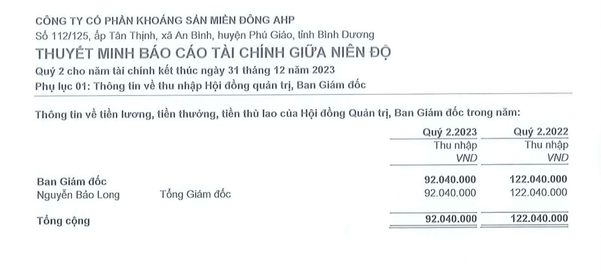 loi nhuan cao gap 6 lan thu nhap cua hdqt khoang san mien dong ahp gay bat ngo1