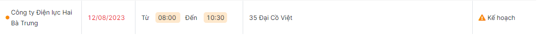 thong bao lich cat dien ha noi ngay mai 12 8 2023 cap nhat moi nhat2