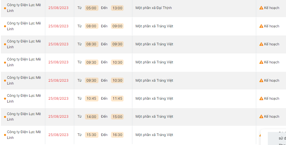 thong bao lich cat dien ha noi ngay mai 25 8 2023 cap nhat moi nhat9