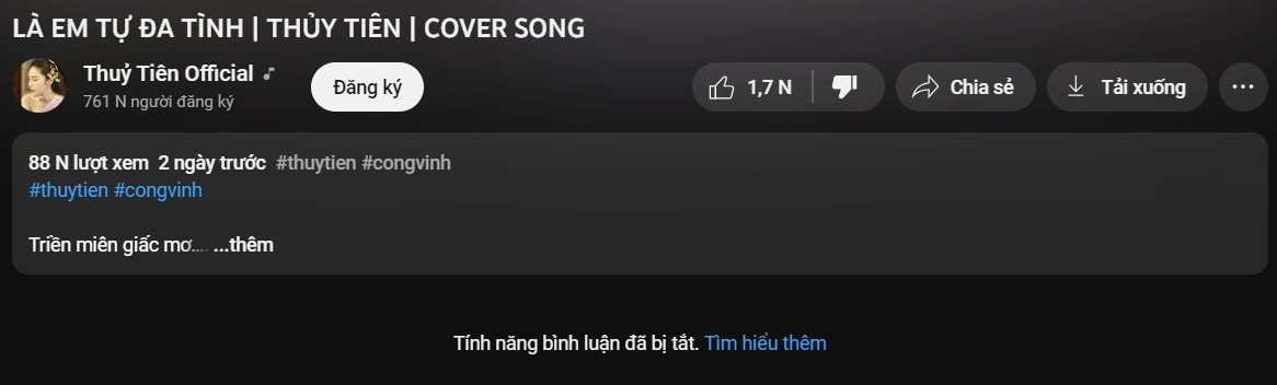 thuy tien tung mv vao ngay xet xu ba phuong hang bi khan gia tay chay phai tat tinh nang binh luan 2 thuy tien tung mv vao ngay xet xu ba phuong hang bi khan gia tay chay phai tat tinh nang binh luan 2
