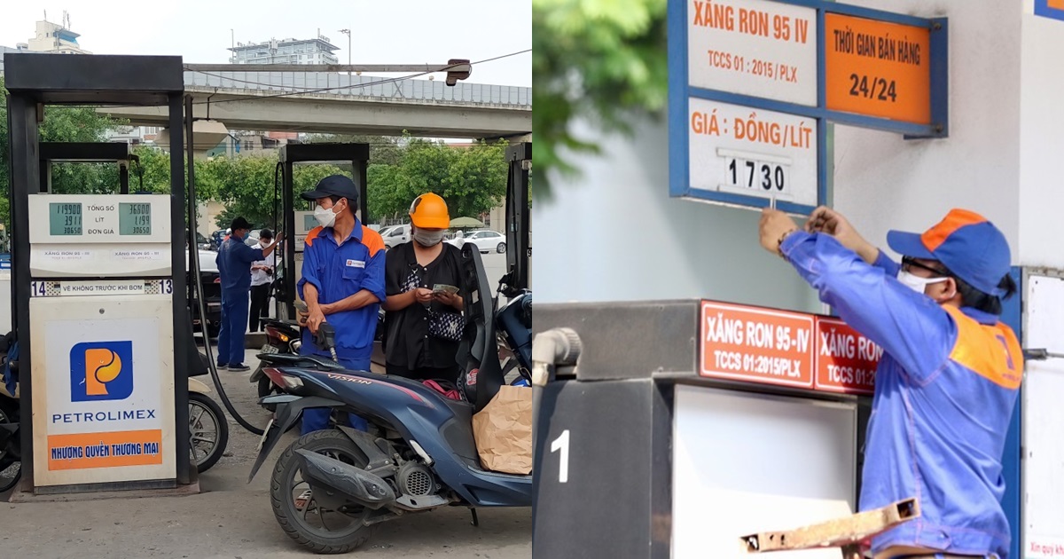 gia xang giam manh truot moc 25000 donglit