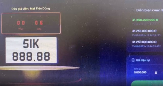 dau gia lai bien so 51k 888 88 bi bo coc vao ngay 21 10 3 dau gia lai bien so 51k 888 88 bi bo coc vao ngay 21 10 3