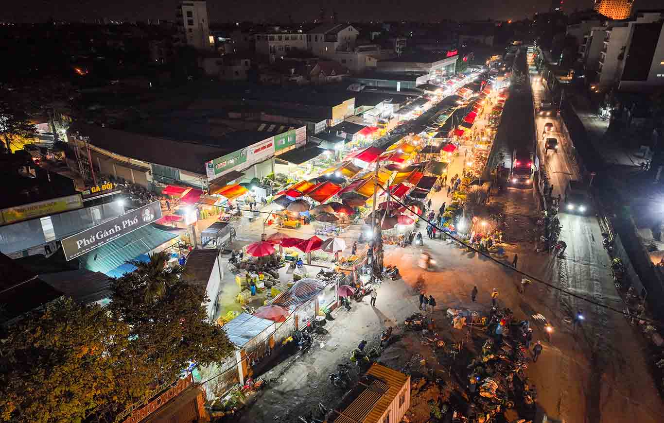 cho hoa lon nhat ha noi hop xuyen dem trong cai lanh cat da cat thit 8