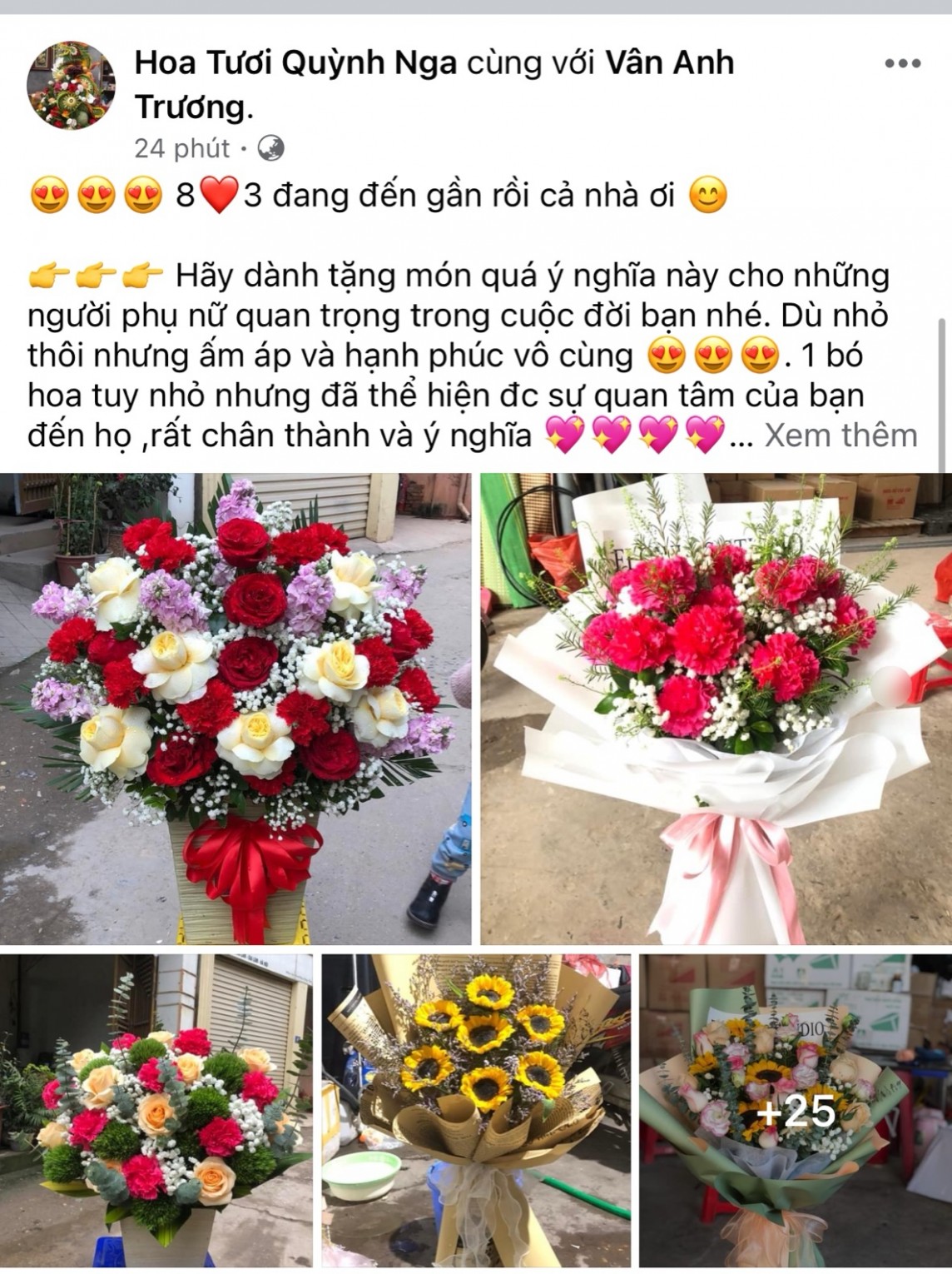 mot doanh nghiep tai ha noi chi hon 200 trieu dong mua hoa tuoi tang chi em dip 8 3 3