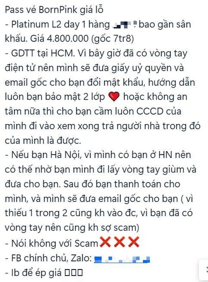 gia ve concert born pink duoc ban re tai svd my dinh khong ai mua anh 3