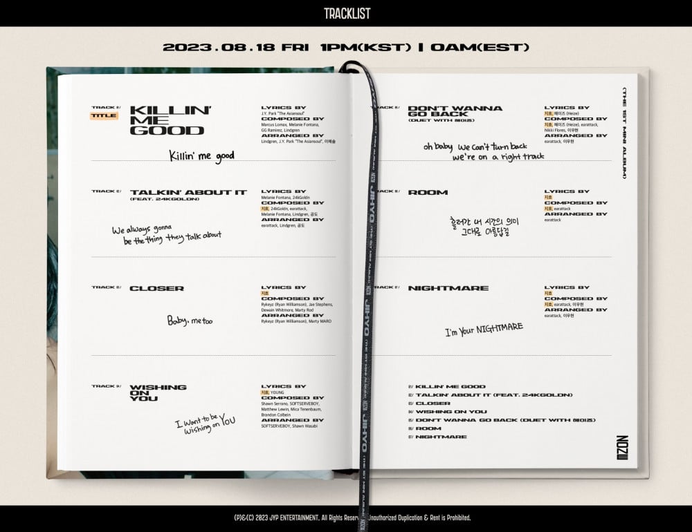 jihyo twice cong bo danh sach bai hat trong album solo dau tay 2