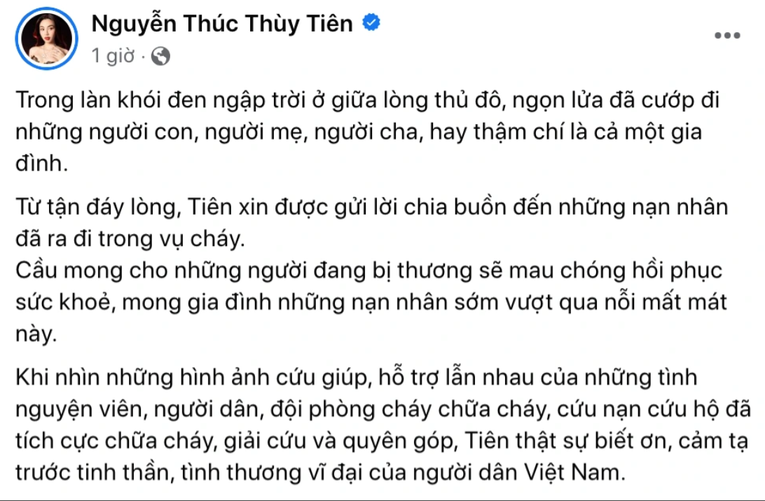 sao viet chung tay gop suc ung ho nguoi dan trong vu chay chung cu mini 2 sao viet chung tay gop suc ung ho nguoi dan trong vu chay chung cu mini 2
