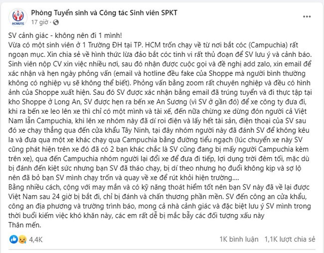 nhieu truong hoc canh bao sinh vien bi lua dao khi tim viec 1 nhieu truong hoc canh bao sinh vien bi lua dao khi tim viec 1