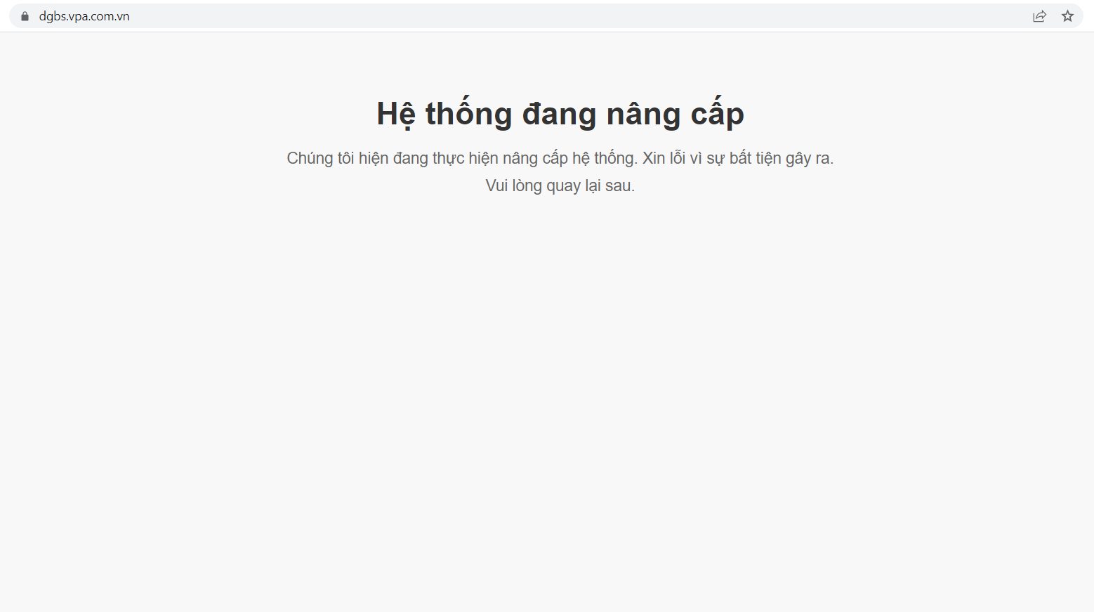 khong the truy cap vao trang thong tin dau gia truc tuyen bien so xe