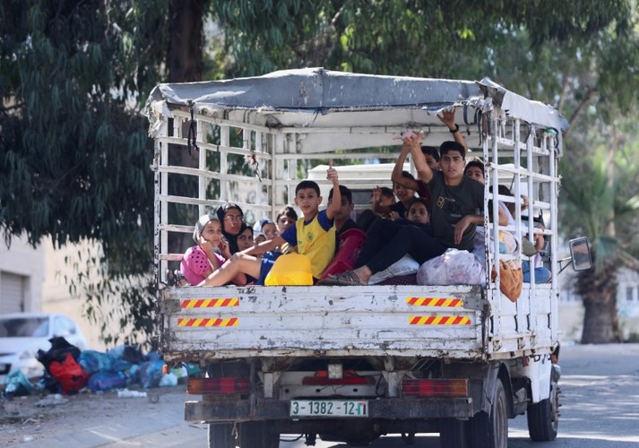 hinh anh nguoi palestine roi bo dai gaza sau tuyen bo cua israel10