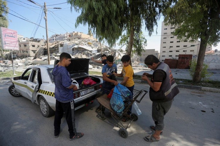 hinh anh nguoi palestine roi bo dai gaza sau tuyen bo cua israel2