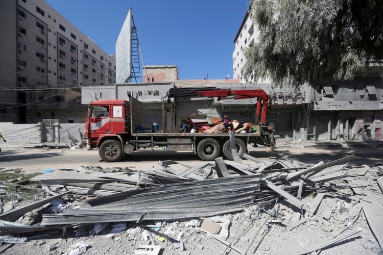 hinh anh nguoi palestine roi bo dai gaza sau tuyen bo cua israel3