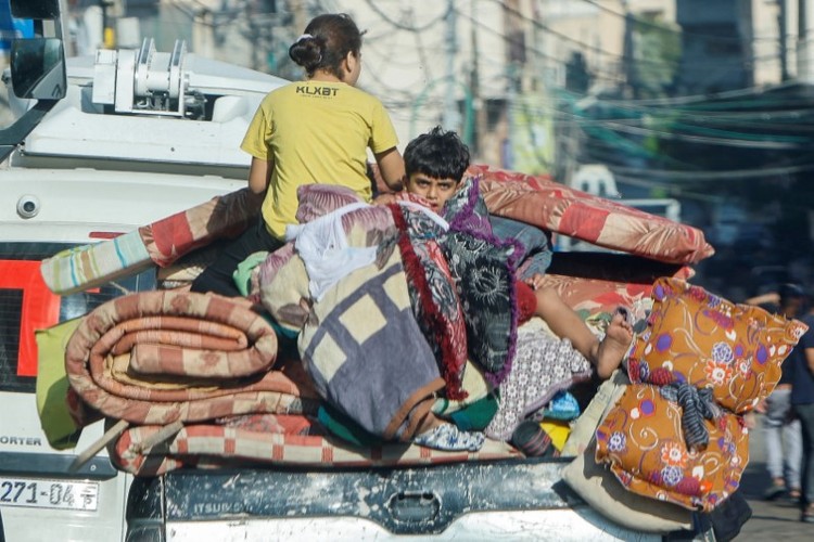 hinh anh nguoi palestine roi bo dai gaza sau tuyen bo cua israel4