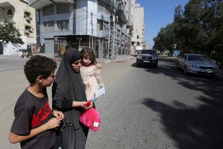 hinh anh nguoi palestine roi bo dai gaza sau tuyen bo cua israel8
