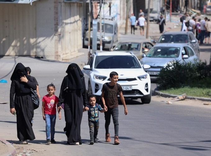 hinh anh nguoi palestine roi bo dai gaza sau tuyen bo cua israel9