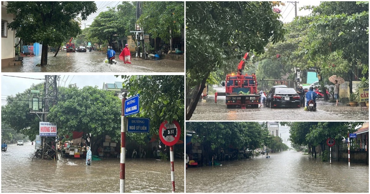 sau mot dem mua lon nhieu khu dan cu o tp dong ha chim trong bien nuoc00