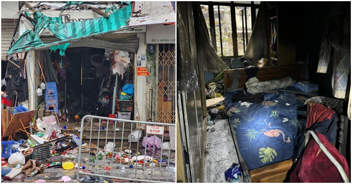 hien truong vu chay lon o pho co ha noi luc rang sang 4 nguoi tu vong 38