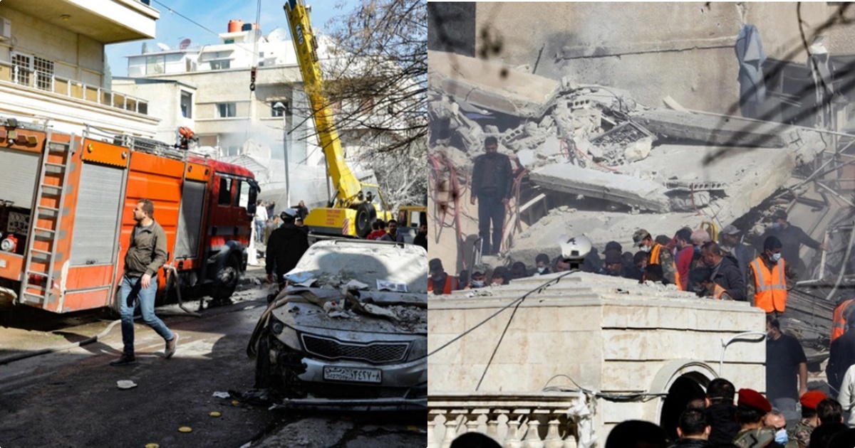 israel thuc hien khong kich vao thu do damascus nhieu co van quan su iran thiet mang