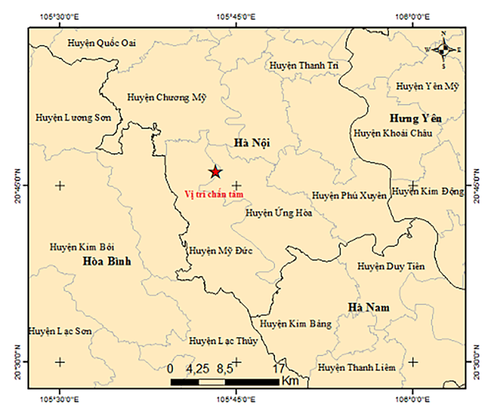 sang nay 25 3 ha noi xay ra dong dat