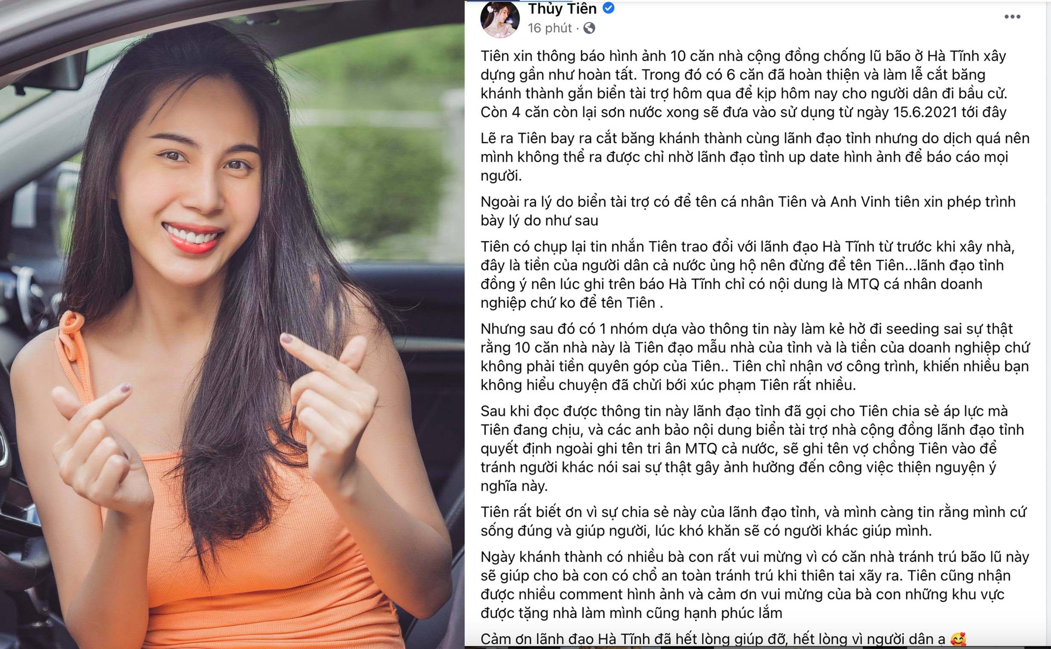 thuy tien len tieng dinh chinh khi bi to nhan vo xay nha tu thien o ha tinh1