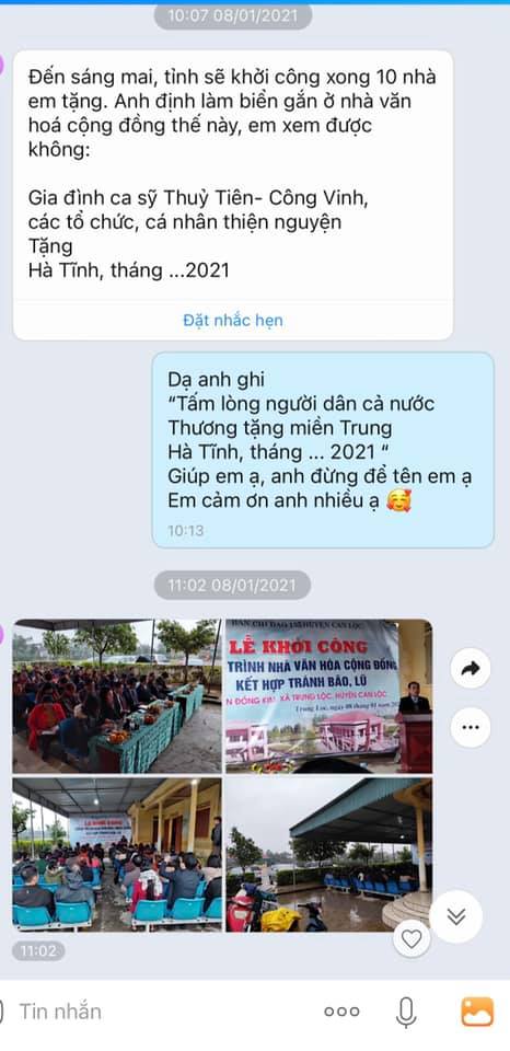 thuy tien len tieng dinh chinh khi bi to nhan vo xay nha tu thien o ha tinh3