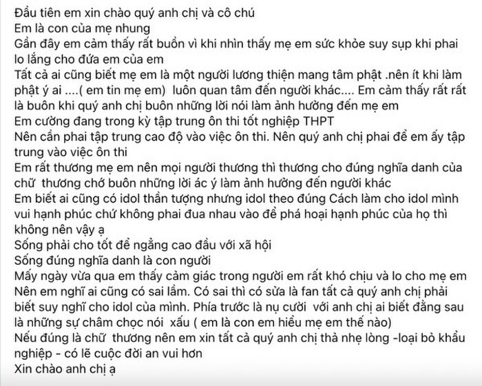 con gai nuoi phi nhung len tieng bao ve me viet tam thu nhan nhu ho van cuong sau loat lum xum4 con gai nuoi phi nhung len tieng bao ve me viet tam thu nhan nhu ho van cuong sau loat lum xum4