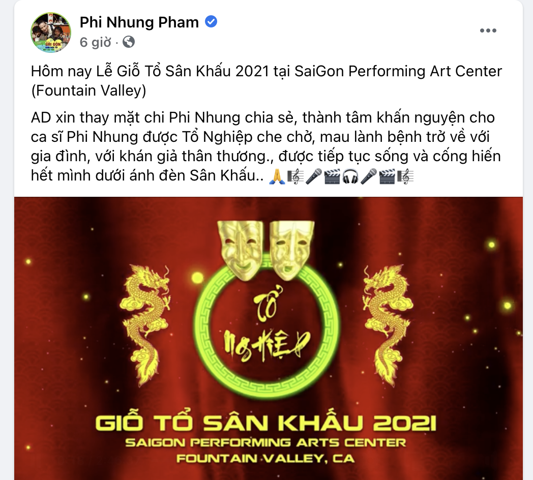 tai khoan ca si phi nhung co dong thai dau tien sau thoi gian nhap vien dieu tri covid 192 tai khoan ca si phi nhung co dong thai dau tien sau thoi gian nhap vien dieu tri covid 192