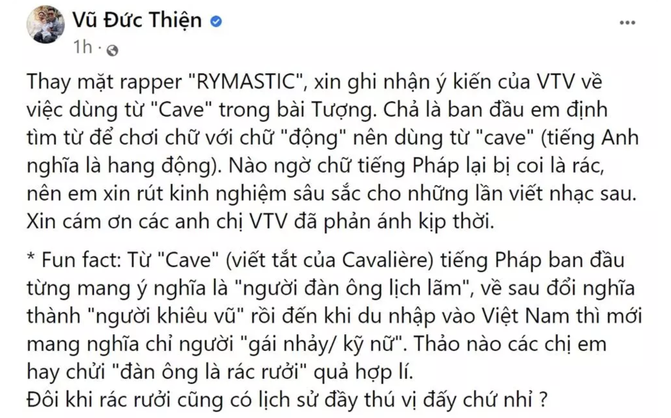 rhymastic len tieng khi bi vtv goi ten trong chuong trinh don rac tren khong gian mang 5 rhymastic len tieng khi bi vtv goi ten trong chuong trinh don rac tren khong gian mang 5