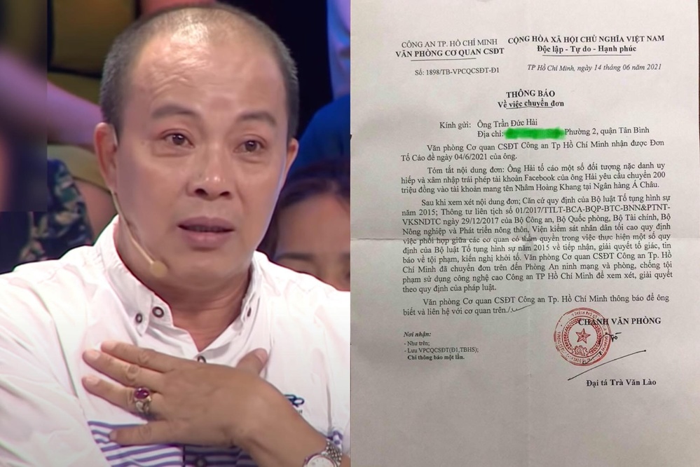 nghe si duc hai nop don len cong an tp hcm to cao doi tuong nac danh tong tien 1 nghe si duc hai nop don len cong an tp hcm to cao doi tuong nac danh tong tien 1
