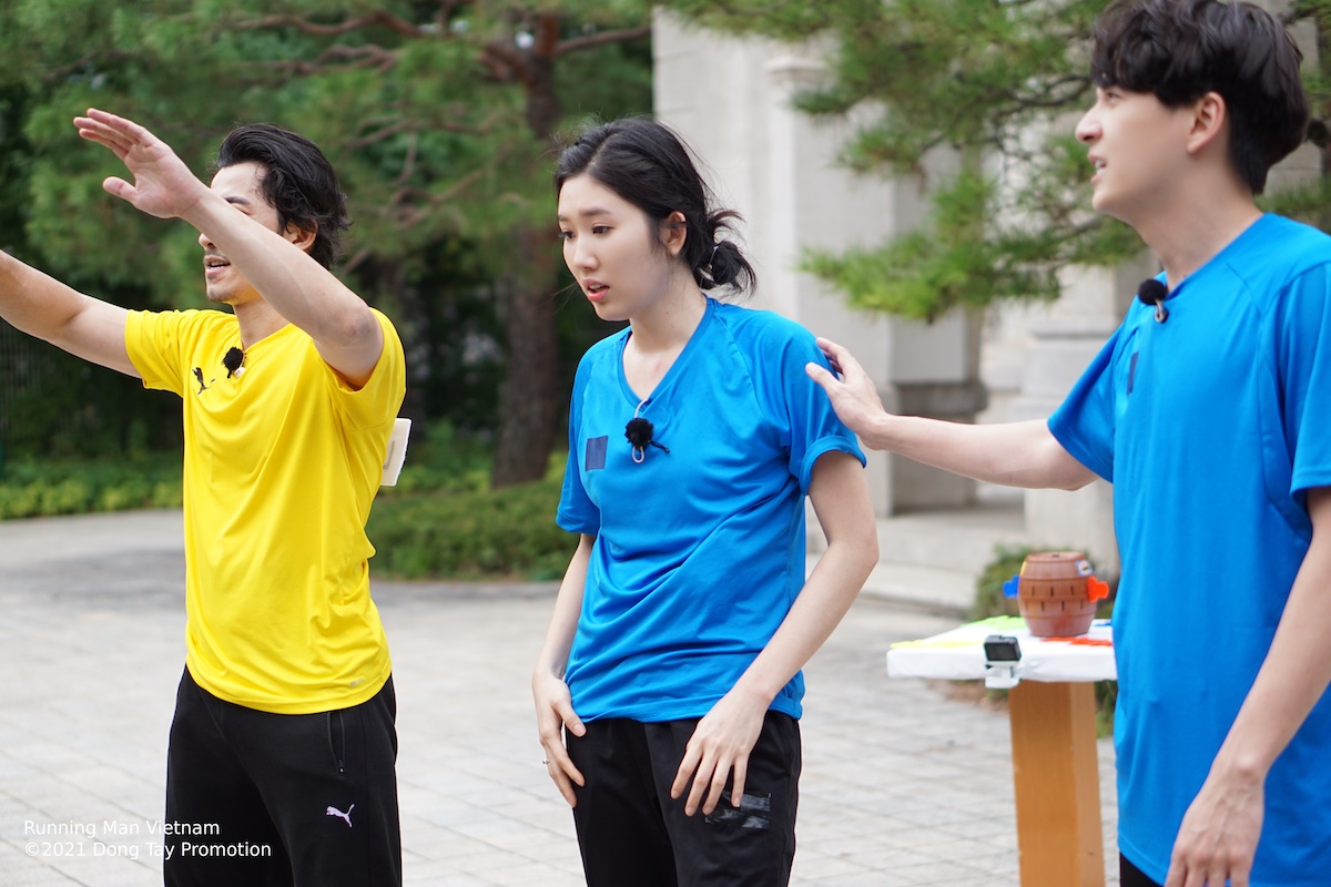 running man vietnam ninh duong lan ngoc karik to chuc dam cuoi xung vo chong ngot lim5