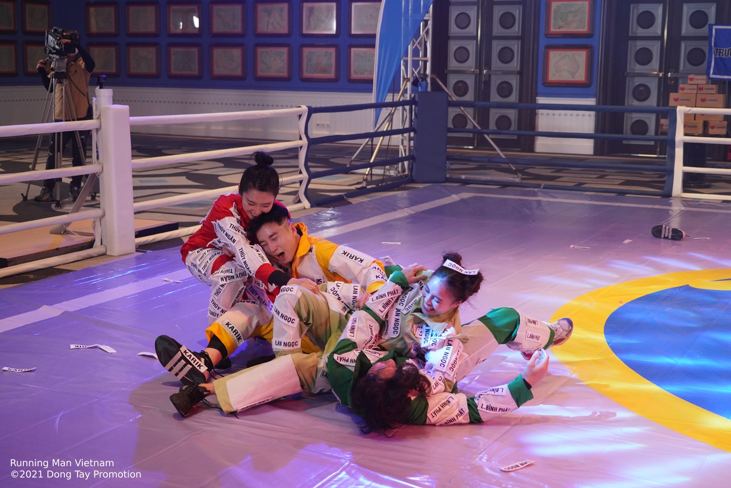 running man vietnam tap 15 vua tro lai karik lan ngoc da lien tuc tha thinh da y ngo t nga o khi ve chung doi1