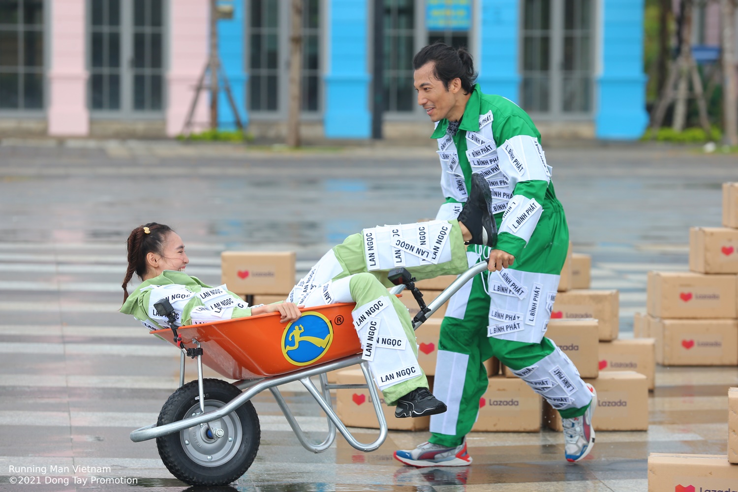 running man vietnam tap 15 vua tro lai karik lan ngoc da lien tuc tha thinh da y ngo t nga o khi ve chung doi3