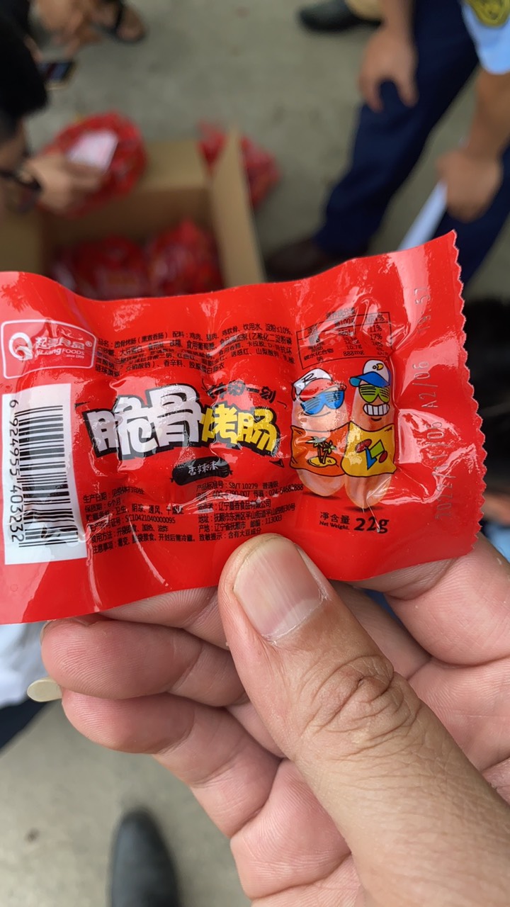 ha noi xe tai ngang nhien van chuyen hang chuc ngan goi xuc xich mini banh quy mang nhan la ngon ngu nuoc ngoai4