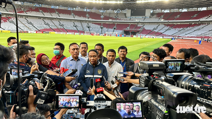 aff cup 2022 bo truong indonesia dong vien tuyen nha truoc tran gap viet nam