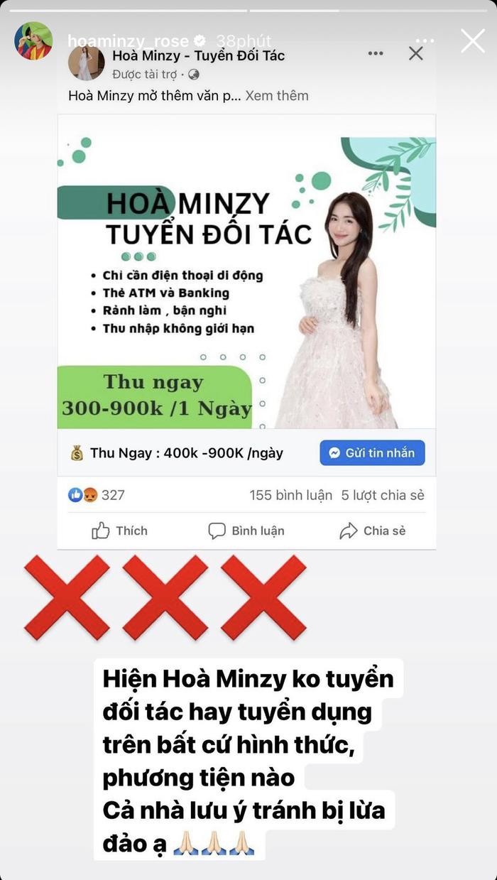 ca si hoa minzy phan hoi cuc gat khi bi dang tai thong tin sai lech1 ca si hoa minzy phan hoi cuc gat khi bi dang tai thong tin sai lech1