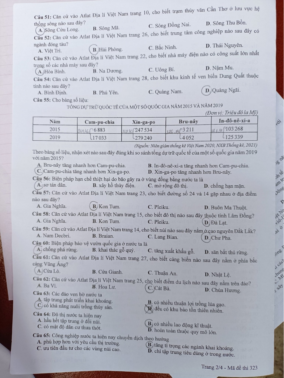 dap an goi y de thi mon dia ly 24 ma de tot nghiep thpt 2023 chuan nhat chinh xac nhat2 dap an goi y de thi mon dia ly 24 ma de tot nghiep thpt 2023 chuan nhat chinh xac nhat2