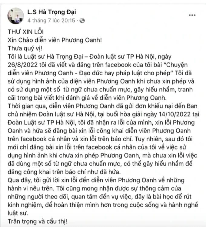 dai dien phap ly cua ba dao lan huong xin loi phuong oanh5 dai dien phap ly cua ba dao lan huong xin loi phuong oanh5