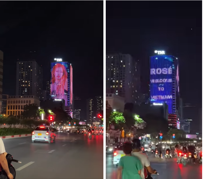 hinh anh rose blackpink bat ngo xuat hien tren man hinh led huong ra 3 mat pho lon o ha noi hinh anh rose blackpink bat ngo xuat hien tren man hinh led huong ra 3 mat pho lon o ha noi