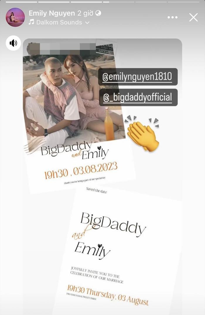 bigdaddy emily tung thiep cuoi sao viet no nuc chuc mung4