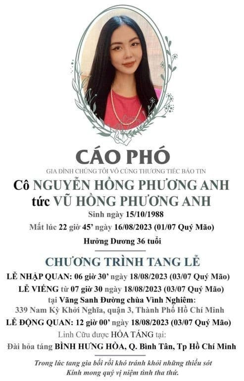 nguoi mau phuong anh dot ngot qua doi o tuoi 36 khien cong dong mang xon xao2 nguoi mau phuong anh dot ngot qua doi o tuoi 36 khien cong dong mang xon xao2