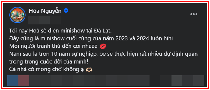 xon xao thong tin hoa minzy thong bao nghi hat chot ha cau cuoi khien fan dung hinh2 xon xao thong tin hoa minzy thong bao nghi hat chot ha cau cuoi khien fan dung hinh2
