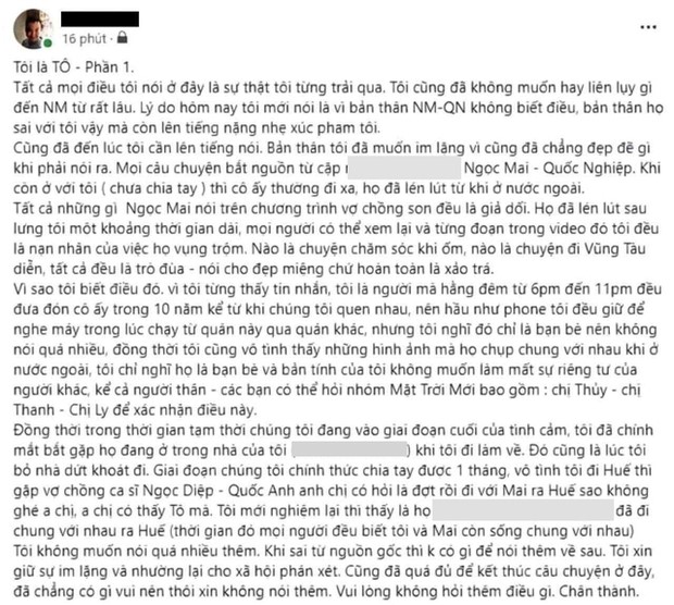 osen ngoc mai noi gi khi bi nguoi cu to ngoai tinh1