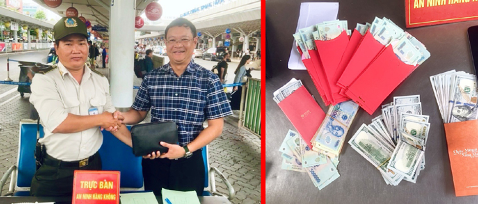 nhan vien san bay tan son nhat tra lai gan 300 trieu dong cho khach bo quen2