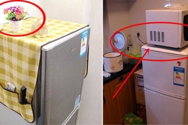 Những đồ vật đừng bao giờ đặt tr&ecirc;n n&oacute;c tủ lạnh