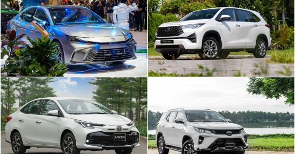 Bảng giá xe ôtô Toyota tháng 3/2025
