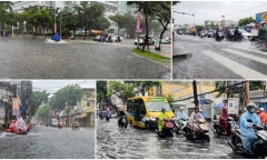 Nhiều tuyến đường ngập sâu, Sở GD&ĐT Đà Nẵng có công văn khẩn cho học sinh nghỉ học