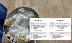 Vụ hình ảnh bữa ăn của học sinh lớp 5 chỉ có 