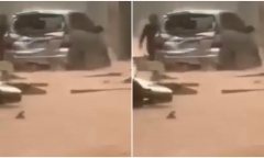 Mưa lớn, tường rào đổ sập khiến một nữ sinh bị thương, hàng trăm em mắc kẹt chưa thể về nhà