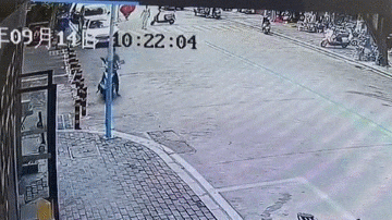 Video: Coi thường cảnh báo, người đi xe máy bị cây đè trúng người