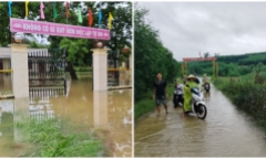 Mưa lớn ở Thừa Thiên - Huế, hàng trăm học sinh các xã vùng thấp trũng phải nghỉ học